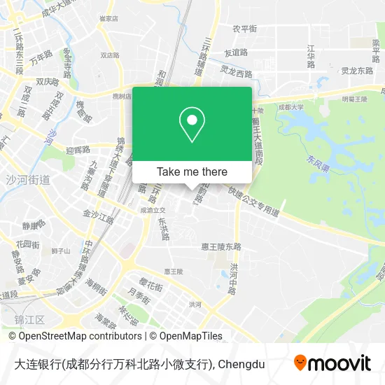 大连银行(成都分行万科北路小微支行) map