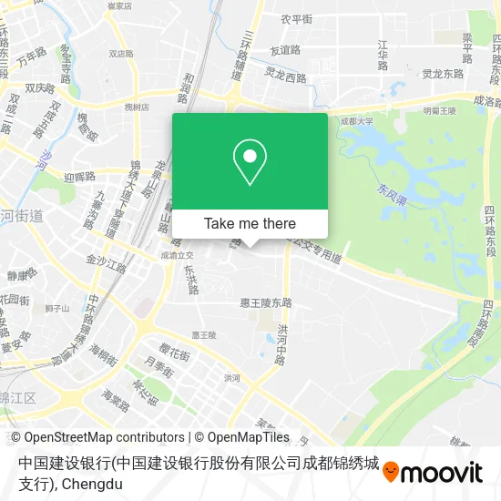 中国建设银行(中国建设银行股份有限公司成都锦绣城支行) map