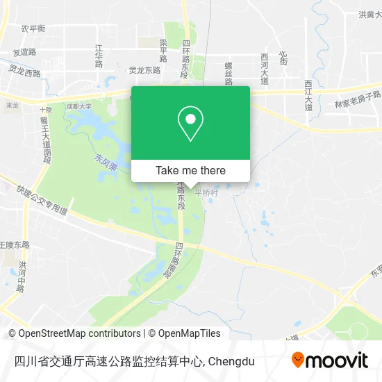 四川省交通厅高速公路监控结算中心 map
