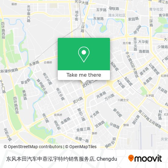 东风本田汽车申蓉泓宇特约销售服务店 map