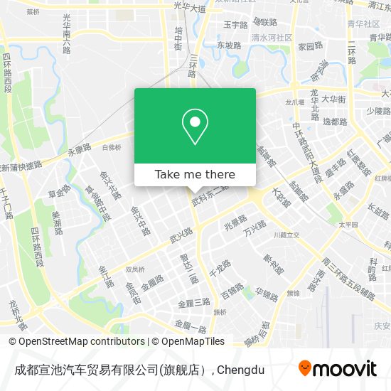 成都宣池汽车贸易有限公司 map