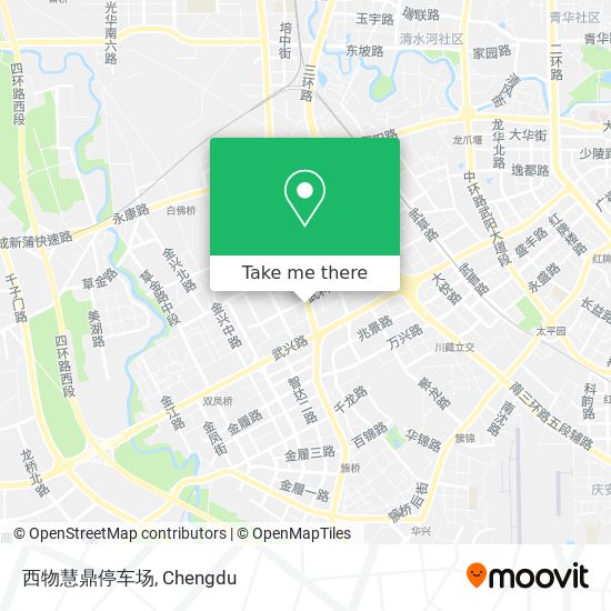 西物慧鼎停车场 map
