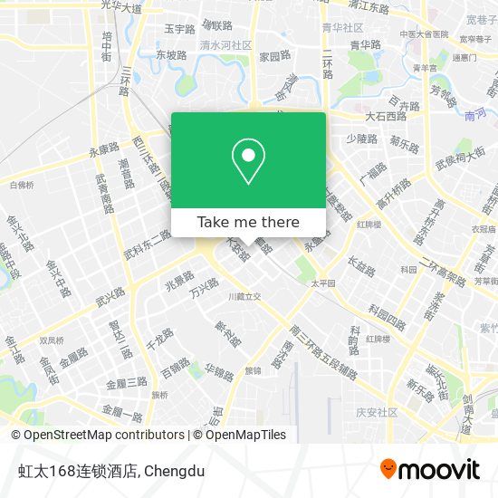 虹太168连锁酒店 map