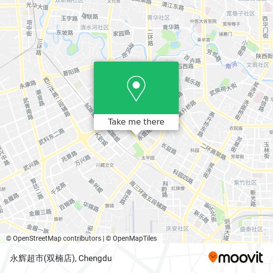 永辉超市(双楠店) map
