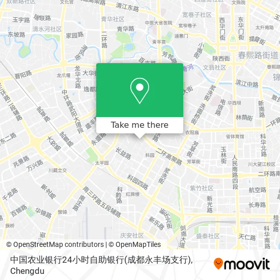 中国农业银行24小时自助银行(成都永丰场支行) map