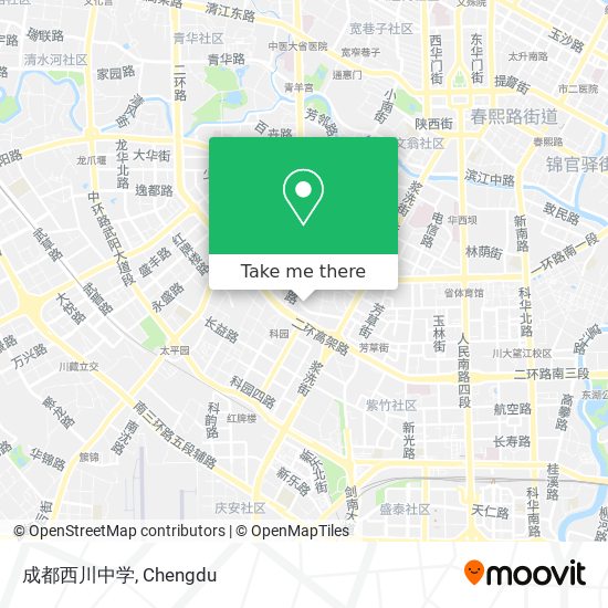 成都西川中学 map