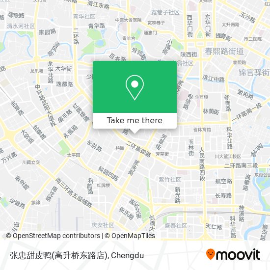 张忠甜皮鸭(高升桥东路店) map