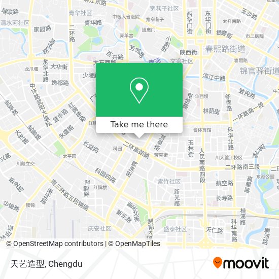 天艺造型 map