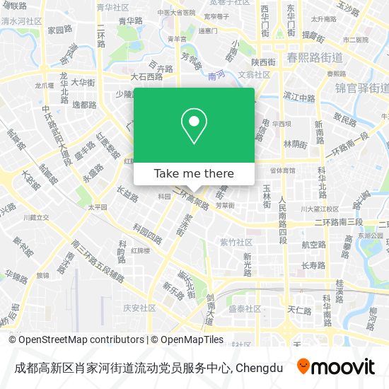 成都高新区肖家河街道流动党员服务中心 map