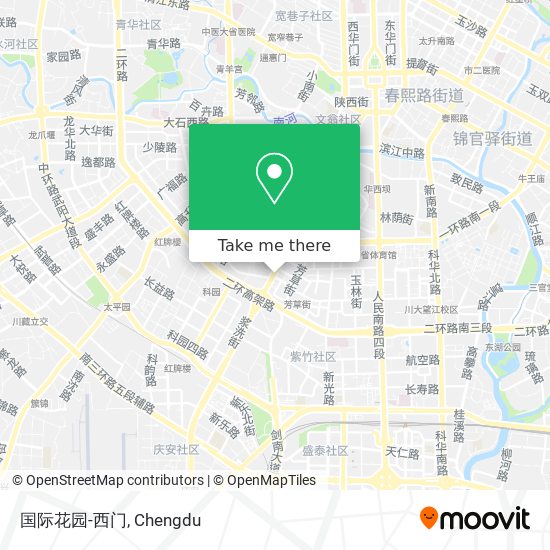 国际花园-西门 map