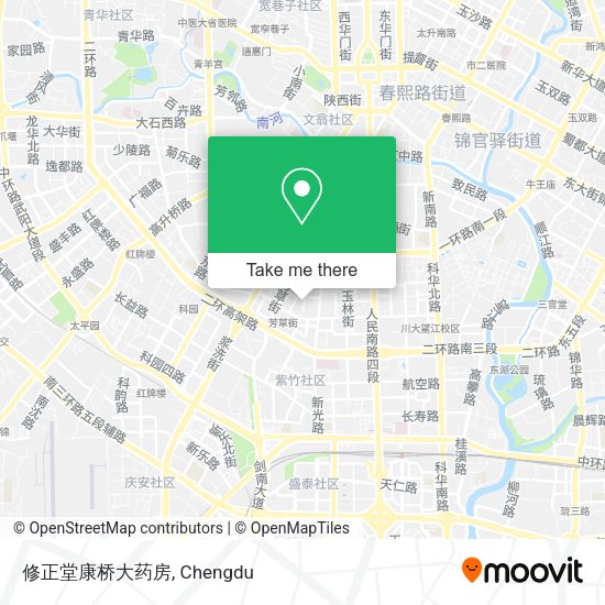 修正堂康桥大药房 map