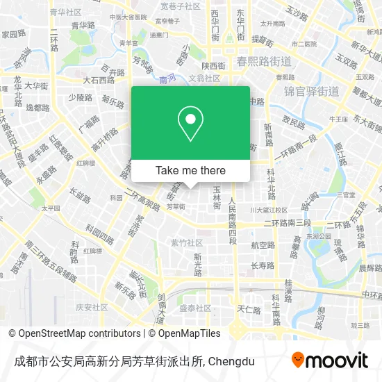 成都市公安局高新分局芳草街派出所 map