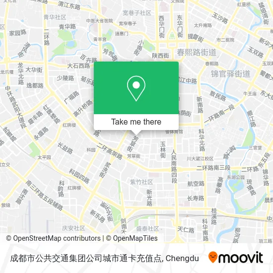 成都市公共交通集团公司城市通卡充值点 map