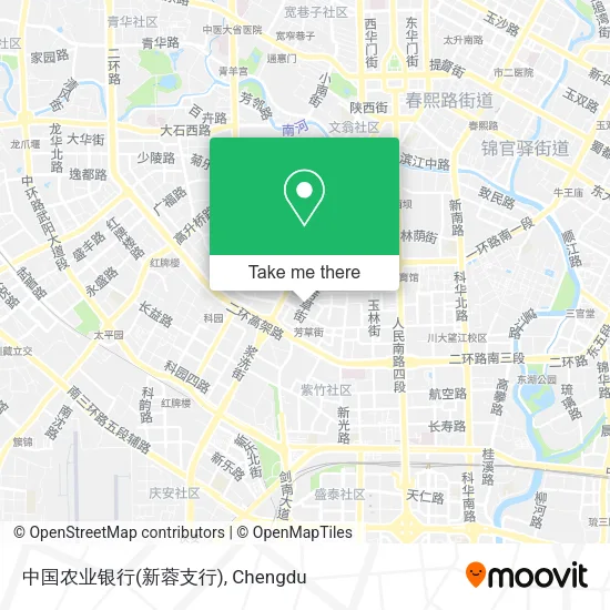 中国农业银行(新蓉支行) map