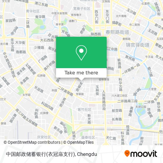 中国邮政储蓄银行(衣冠庙支行) map