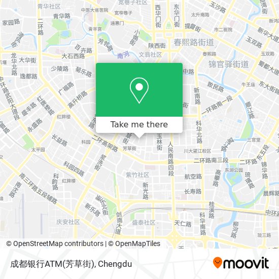 成都银行ATM(芳草街) map