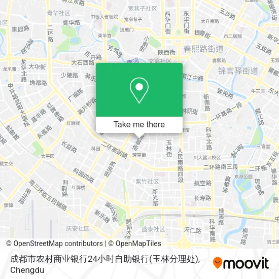 成都市农村商业银行24小时自助银行(玉林分理处) map