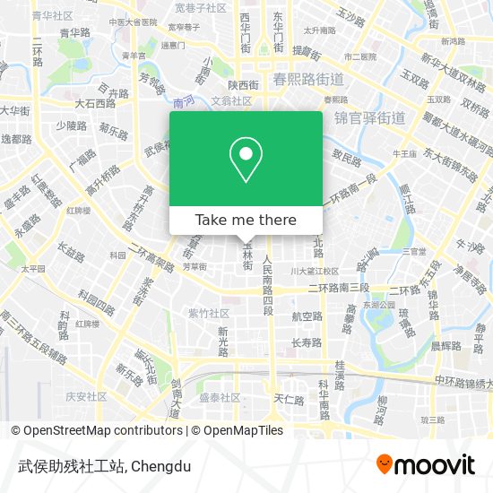 武侯助残社工站 map