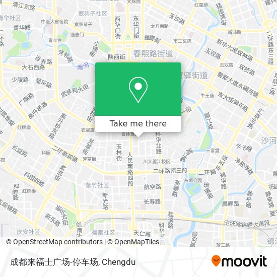 成都来福士广场-停车场 map