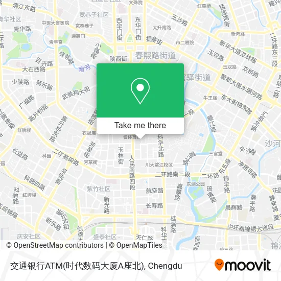 交通银行ATM(时代数码大厦A座北) map