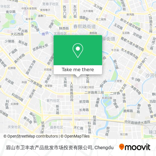 眉山市卫丰农产品批发市场投资有限公司 map