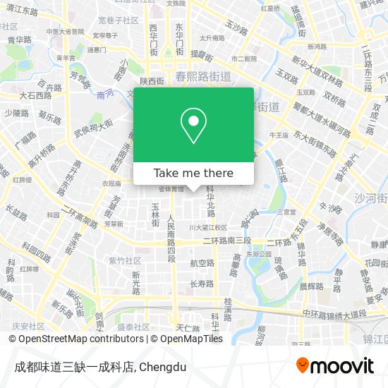成都味道三缺一成科店 map