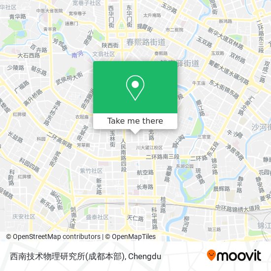 西南技术物理研究所(成都本部) map
