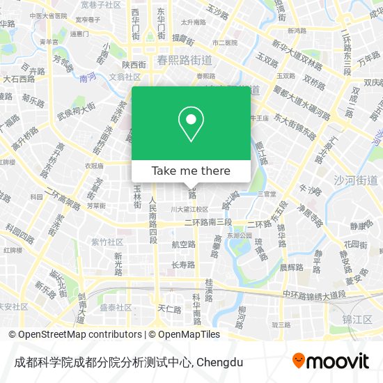成都科学院成都分院分析测试中心 map