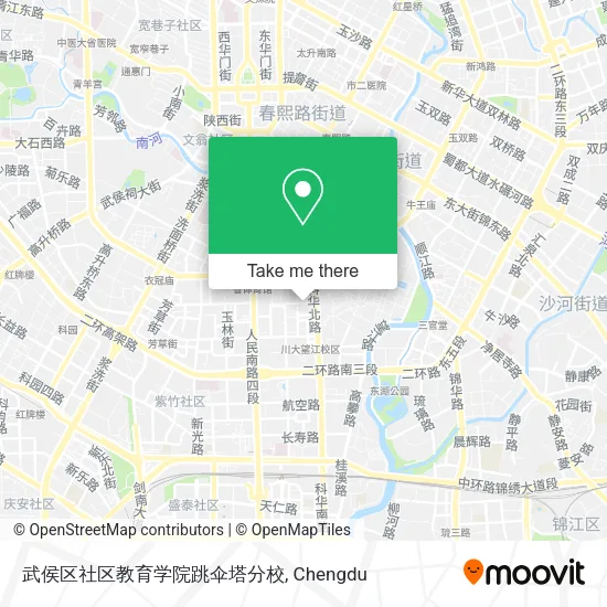 武侯区社区教育学院跳伞塔分校 map