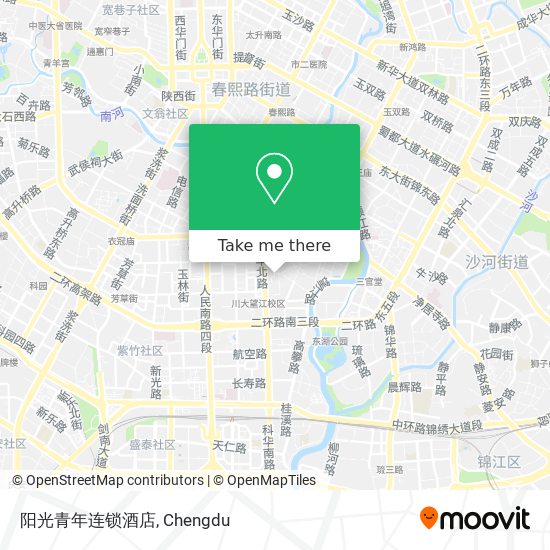 阳光青年连锁酒店 map