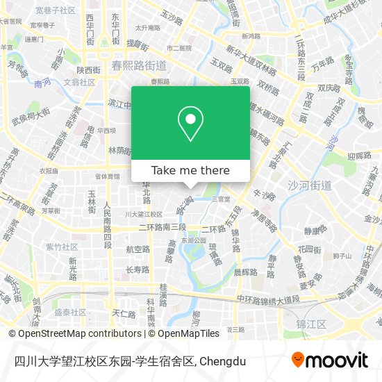 四川大学望江校区东园-学生宿舍区 map