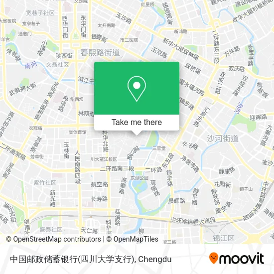 中国邮政储蓄银行(四川大学支行) map