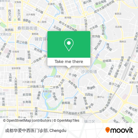 成都华爱中西医门诊部 map