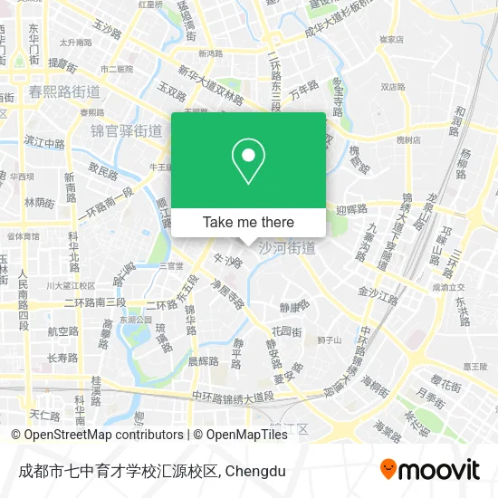 成都市七中育才学校汇源校区 map
