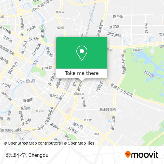 蓉城小学 map