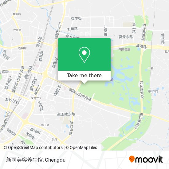 新雨美容养生馆 map
