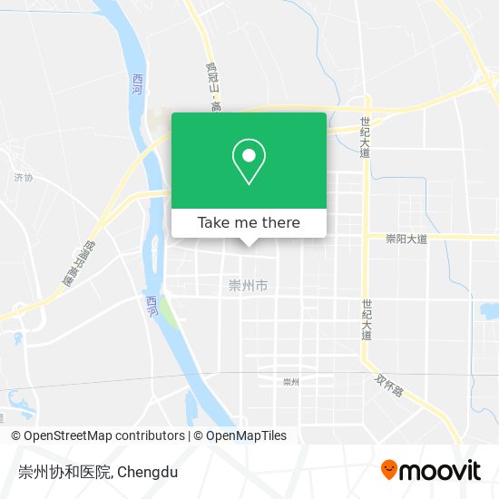 崇州协和医院 map