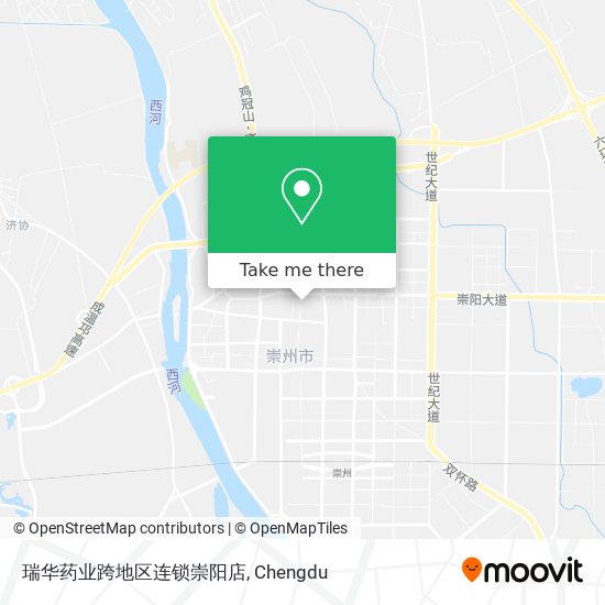 瑞华药业跨地区连锁崇阳店 map