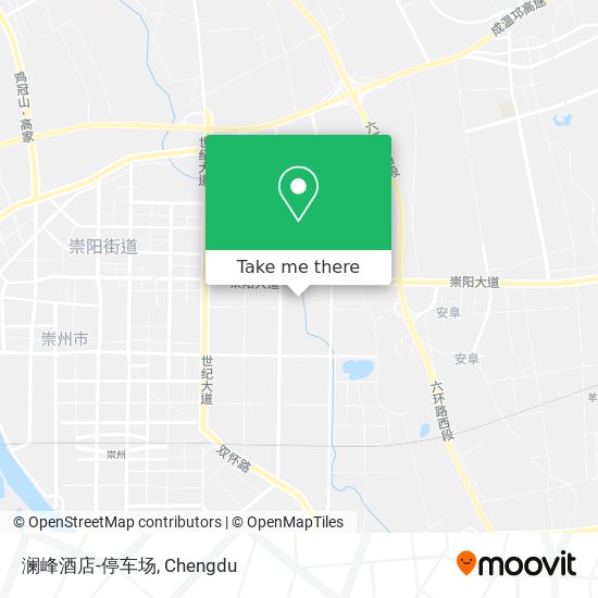 澜峰酒店-停车场 map