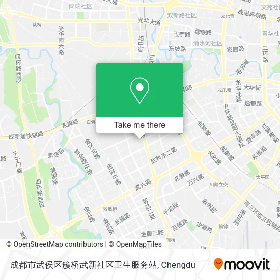 成都市武侯区簇桥武新社区卫生服务站 map
