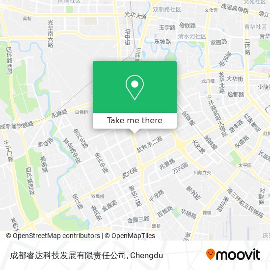 成都睿达科技发展有限责任公司 map