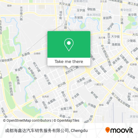 成都海鑫达汽车销售服务有限公司 map