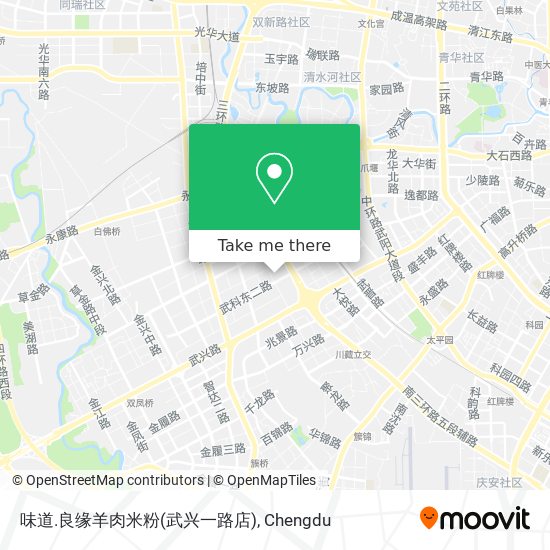 味道.良缘羊肉米粉(武兴一路店) map
