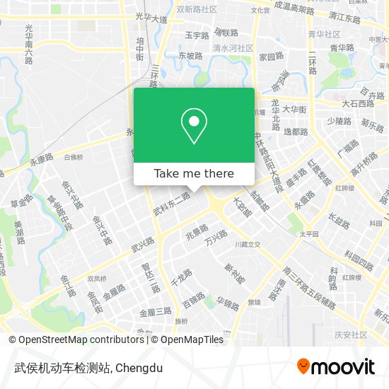 武侯机动车检测站 map