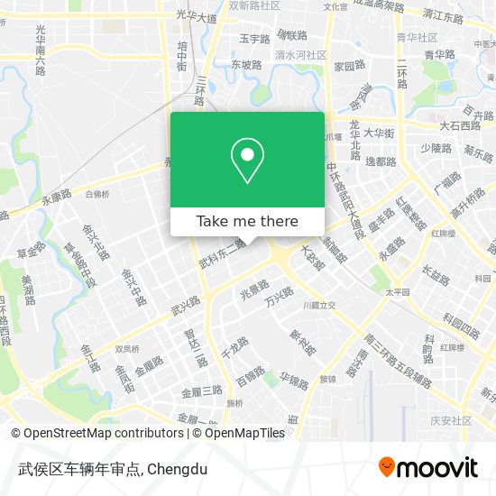 武侯区车辆年审点 map