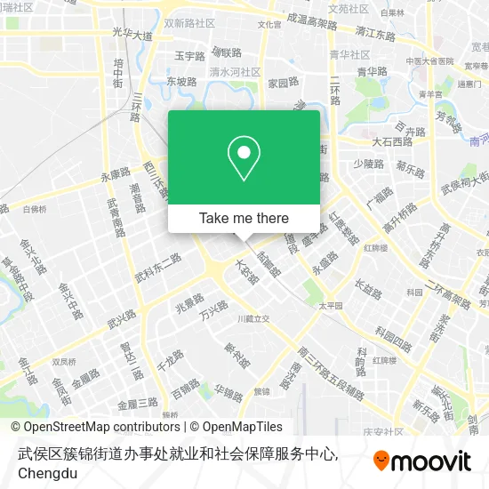 武侯区簇锦街道办事处就业和社会保障服务中心 map