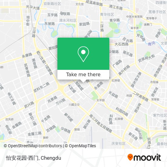 怡安花园-西门 map