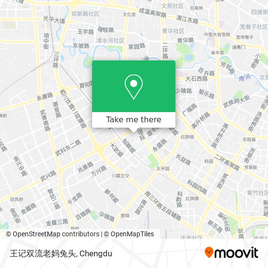 王记双流老妈兔头 map