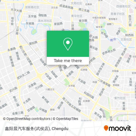 鑫阳晨汽车服务(武侯店) map