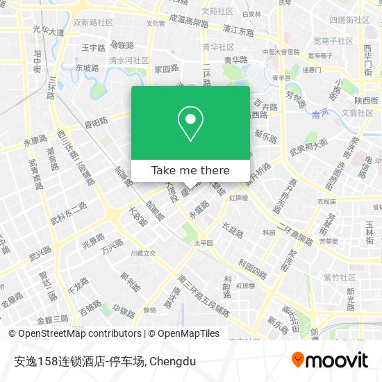 安逸158连锁酒店-停车场 map